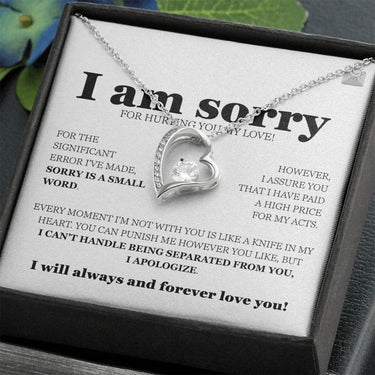 I am sorry - Forever Love Necklace - Gift Set - SLDDL0113 - Sunshine Letters Co